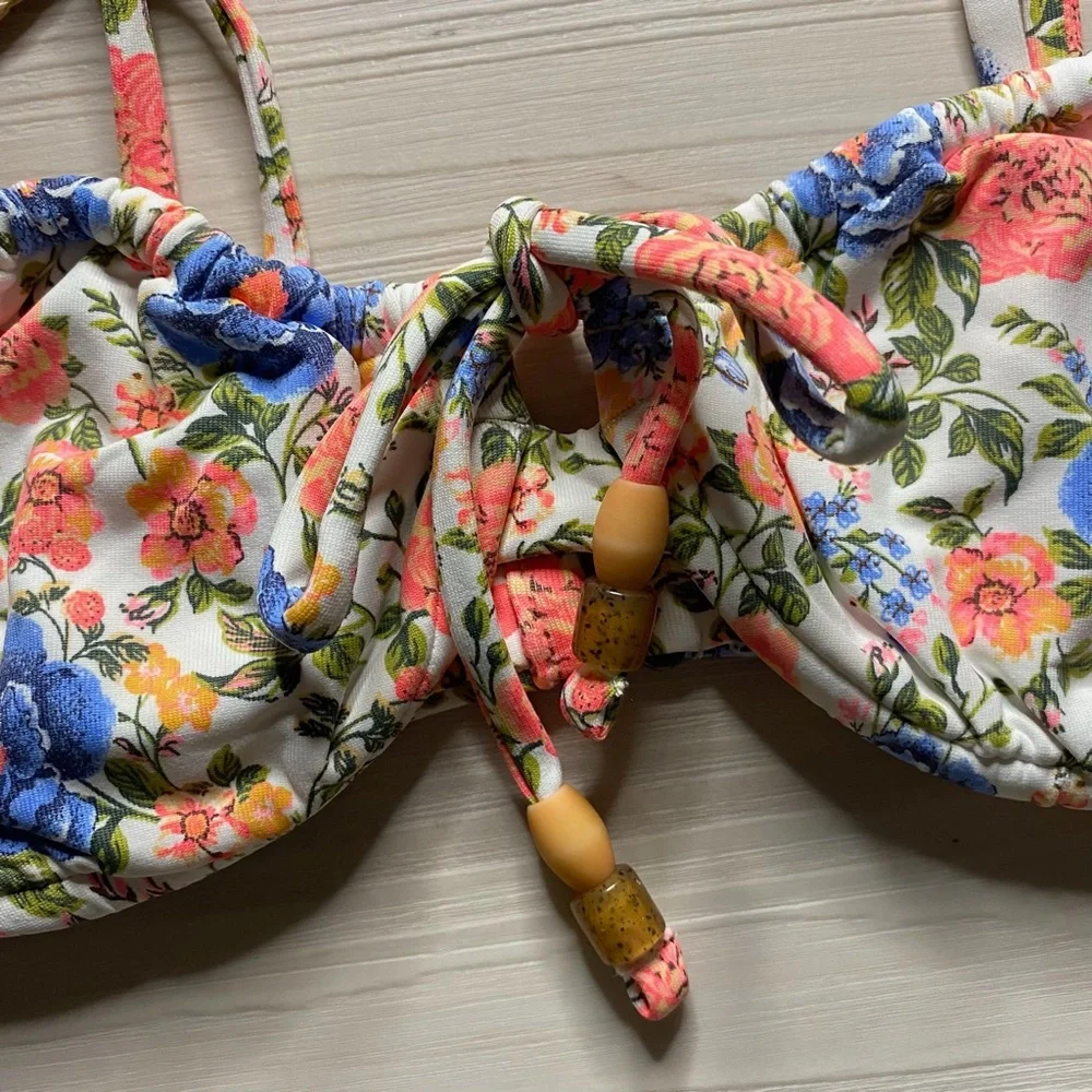 Maaji 🏝️ Reversible Ditsy Floral Underwire Bikini Top 👙🏄🏼‍♀️